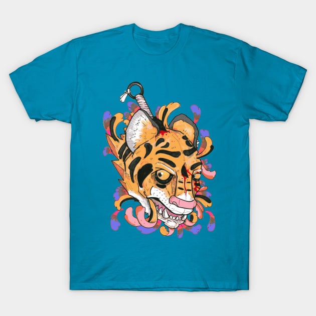 Trapped Tiger T-Shirt by Sleepyvolf